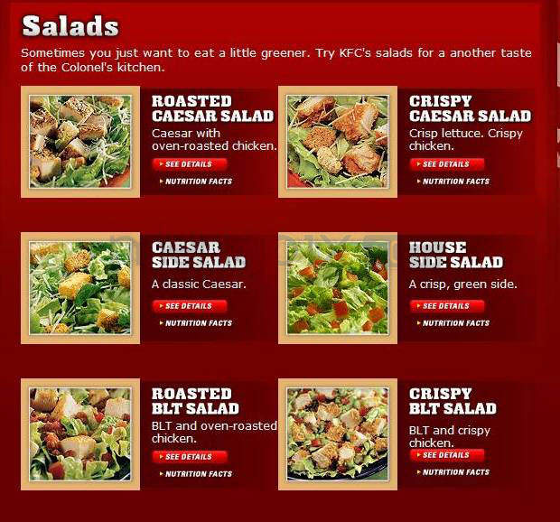 KFC - Nashua, NH menu_pic
