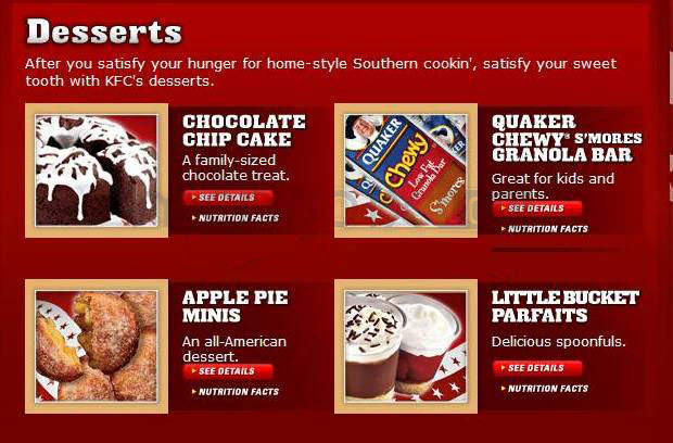 KFC - Nashua, NH menu_pic