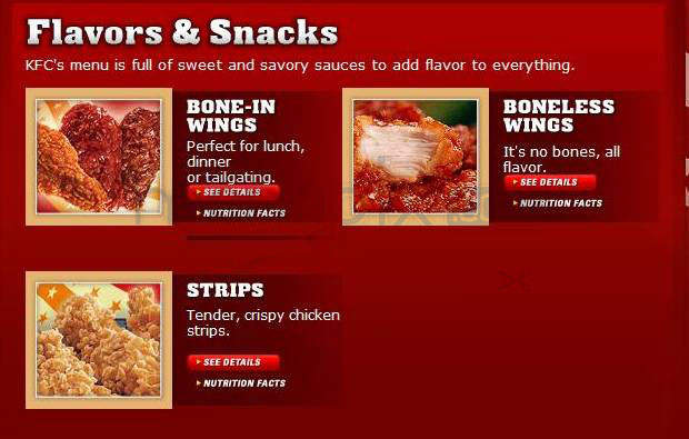 KFC - Nashua, NH menu_pic