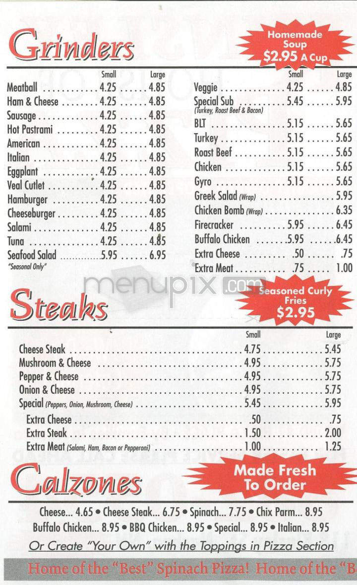 Kinsley House Of Pizza - Nashua, NH menu_pic