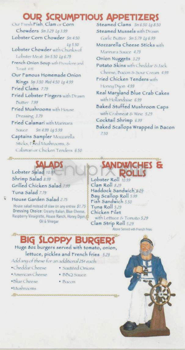 Lobster Boat Restaurant - Merrimack, NH menu_pic