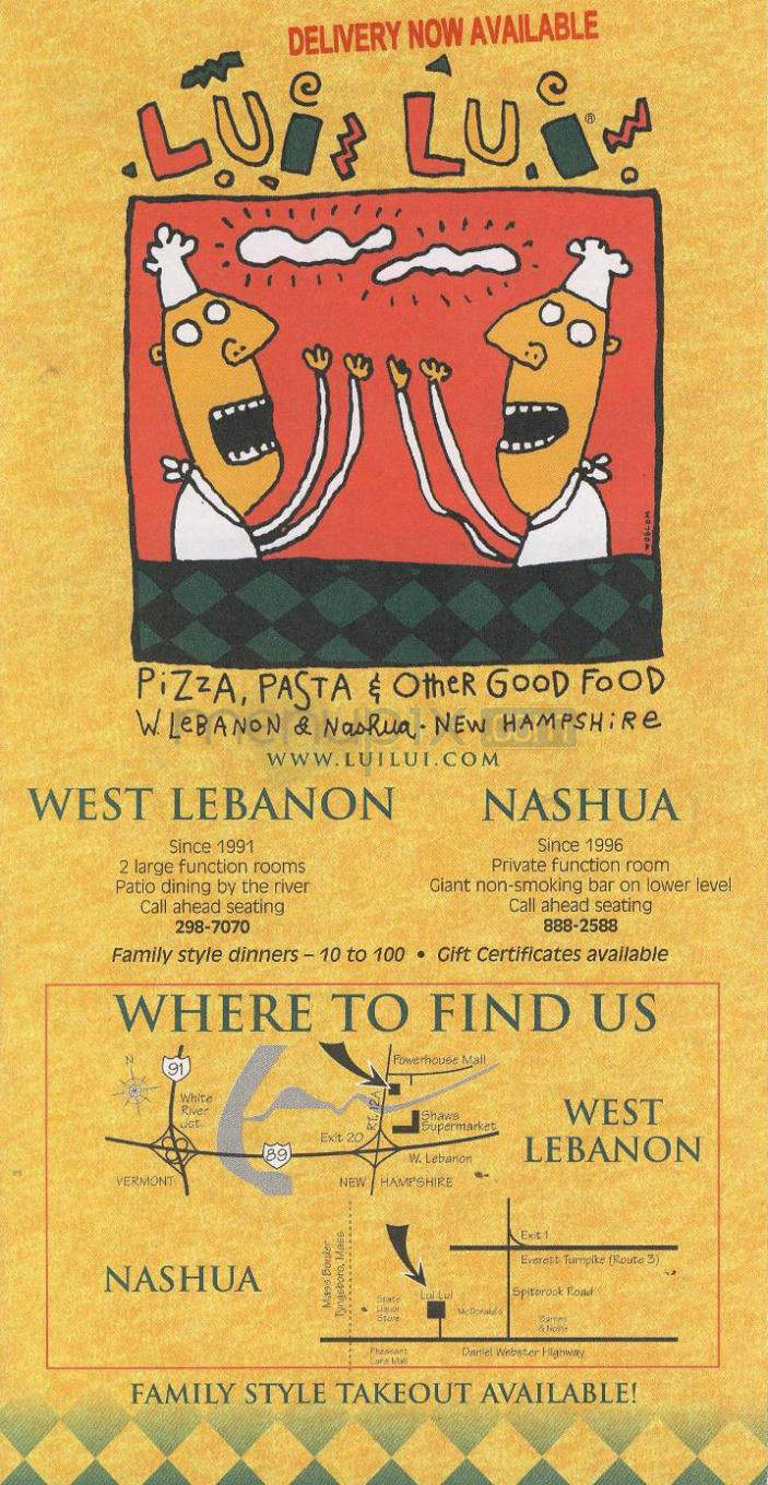 Lui Lui - Nashua, NH menu_pic