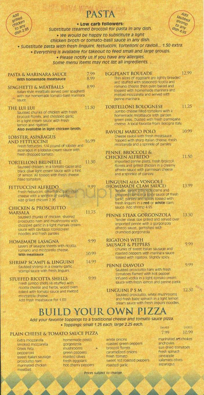 Lui Lui - Nashua, NH menu_pic