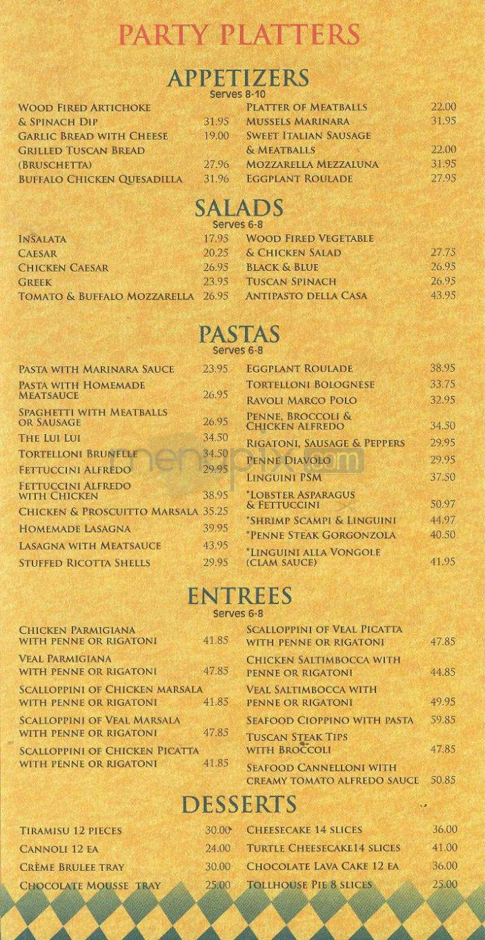 Lui Lui - Nashua, NH menu_pic