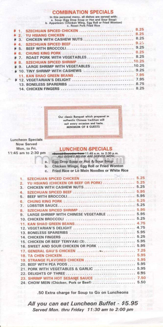 Mandarin Restaurant - Windsor, ON menu_pic