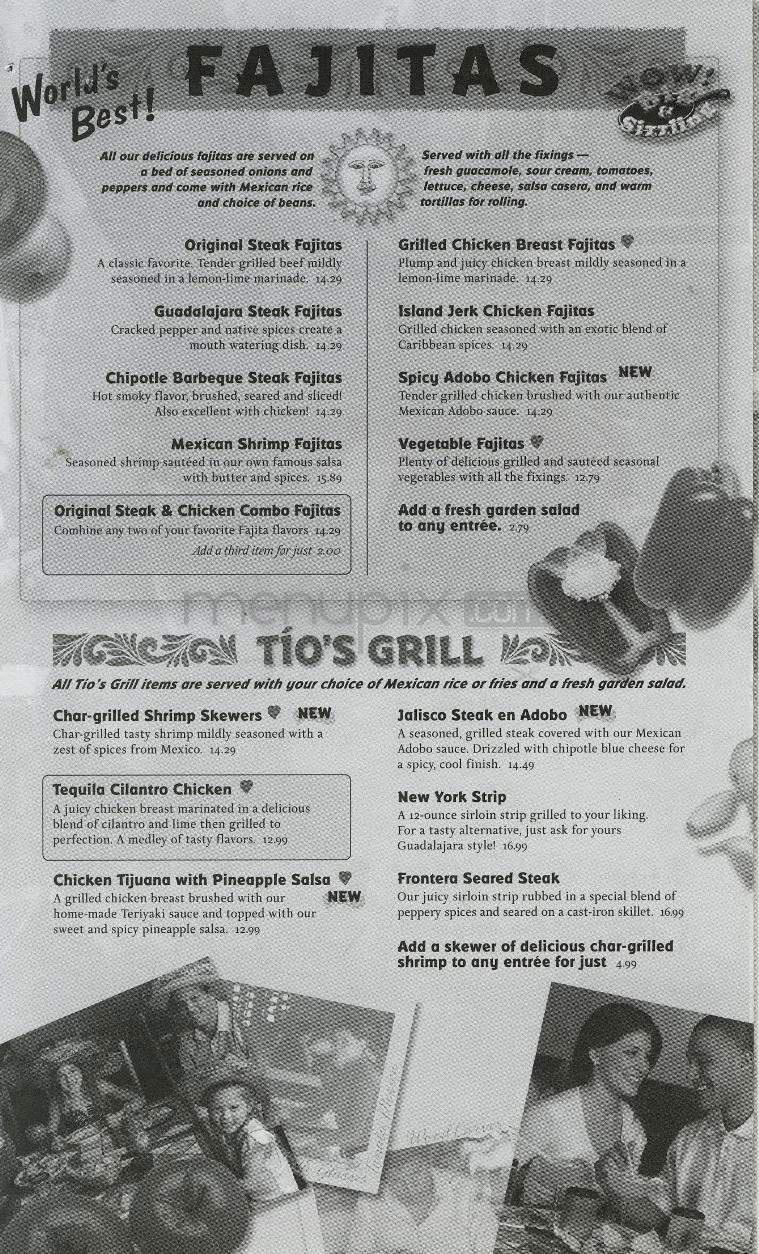 Margaritas Mexican Restaurant - Nashua, NH menu_pic