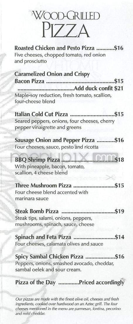 Michael Timothy's Wine & Jazz Bar - Nashua, NH menu_pic