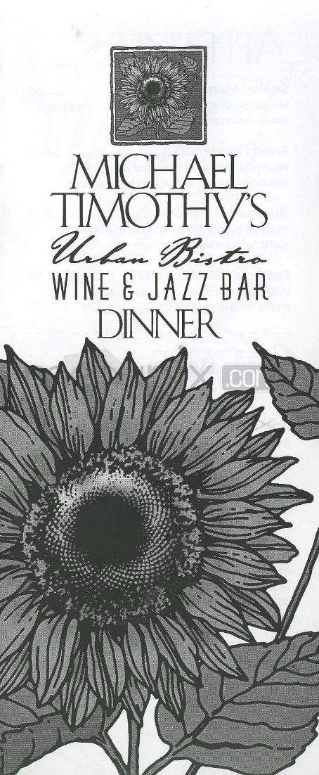 Michael Timothy's Wine & Jazz Bar - Nashua, NH menu_pic