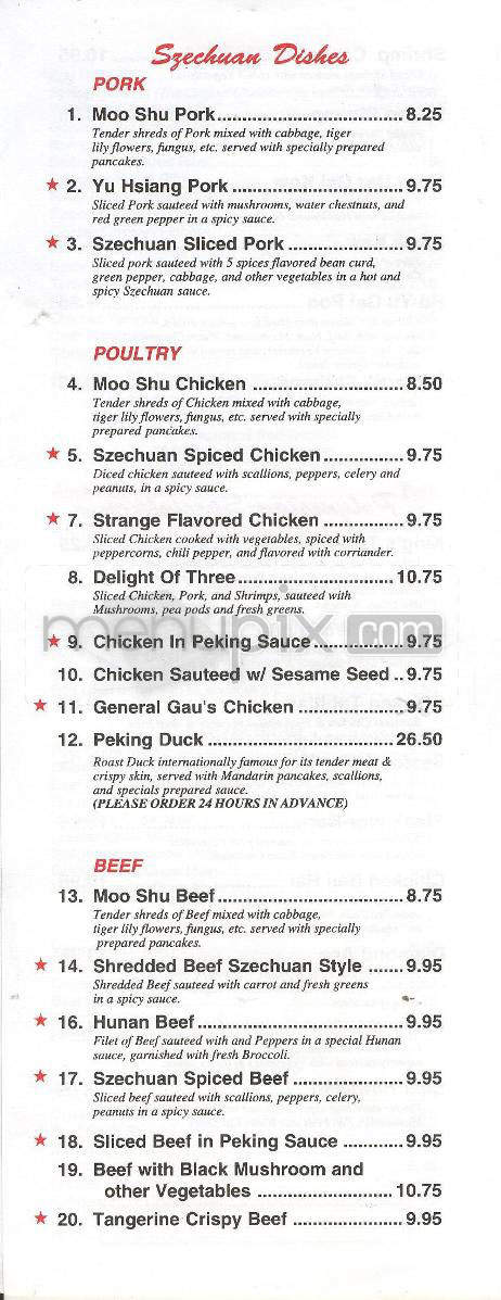 Nan King Restaurant - Hudson, NH menu_pic