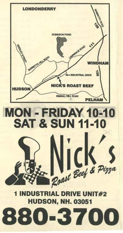 /610023/Nicks-Roast-Beef-and-Pizza-Hudson-NH - Hudson, NH