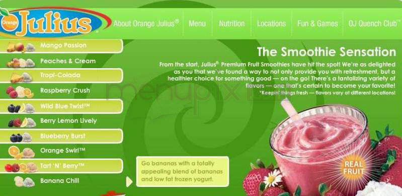 Orange Julius - Nashua, NH menu_pic