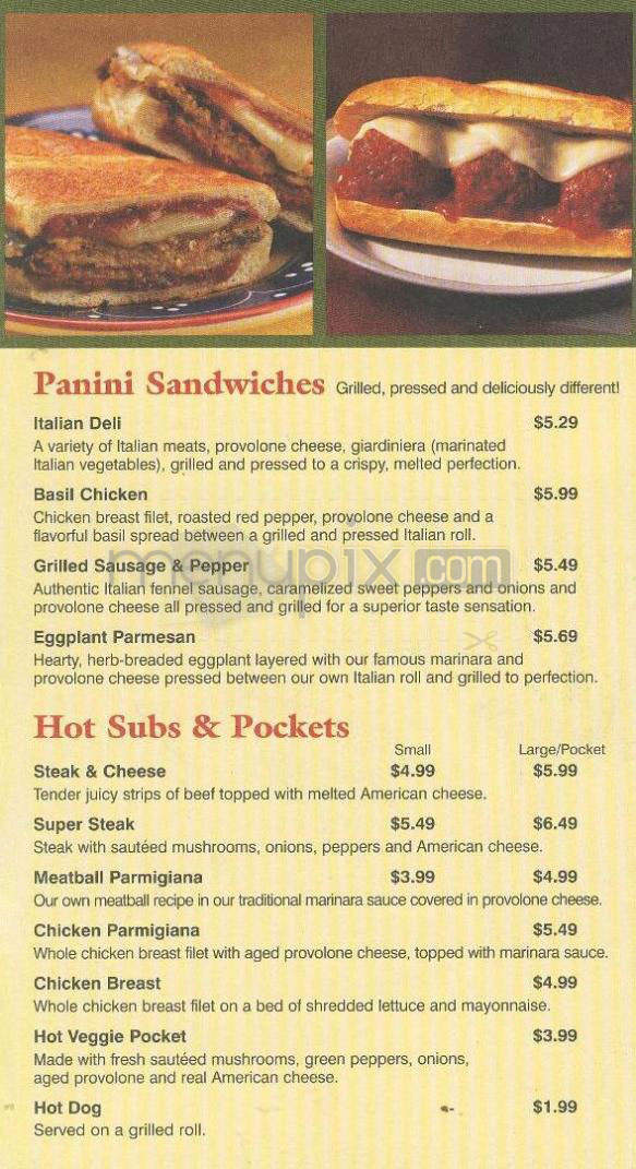 Papa Gino's - Hudson, NH menu_pic