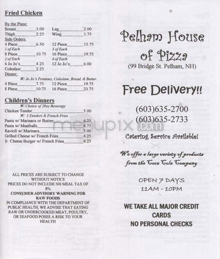 /710098/Pelham-House-of-Pizza-Pelham-NH - Pelham, NH