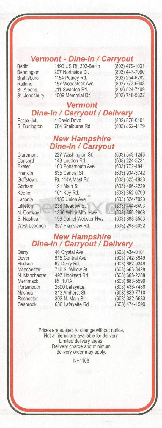 Pizza Hut - Nashua, NH menu_pic