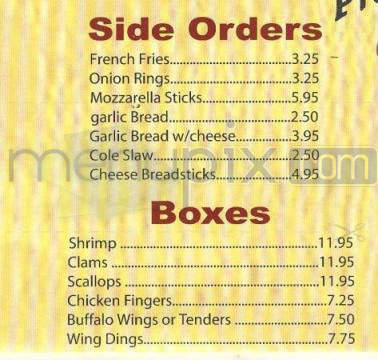 Professor's Pizza - Hudson, NH menu_pic