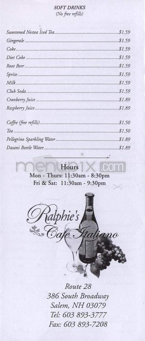 /710105/Ralphies-Cafe-Italiano-Salem-NH - Salem, NH