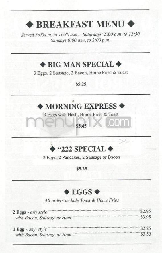 Roland's Restaurant - Nashua, NH menu_pic