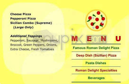 Roman Delight Pizza - Salem, NH menu_pic