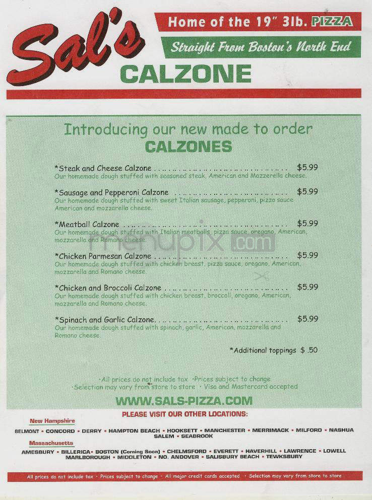 /610252/Sals-Pizza-Milford-NH - Milford, NH