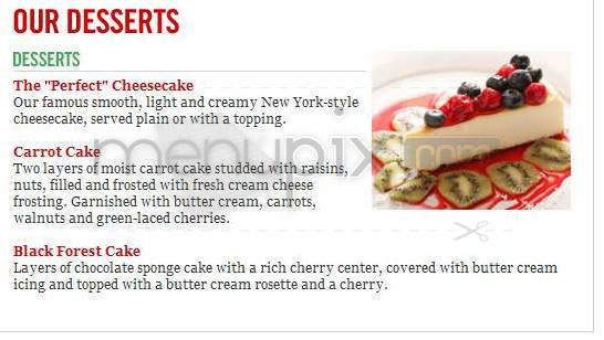 Sbarro - Nashua, NH menu_pic