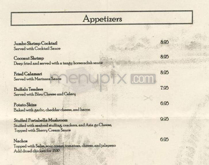 Sebastian's - Salem, NH menu_pic
