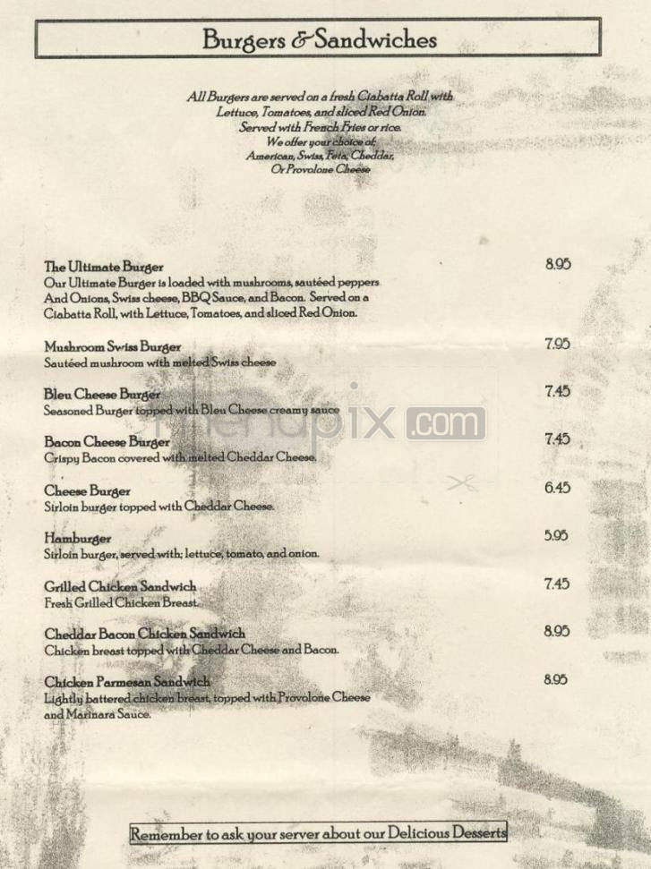 Sebastian's - Salem, NH menu_pic