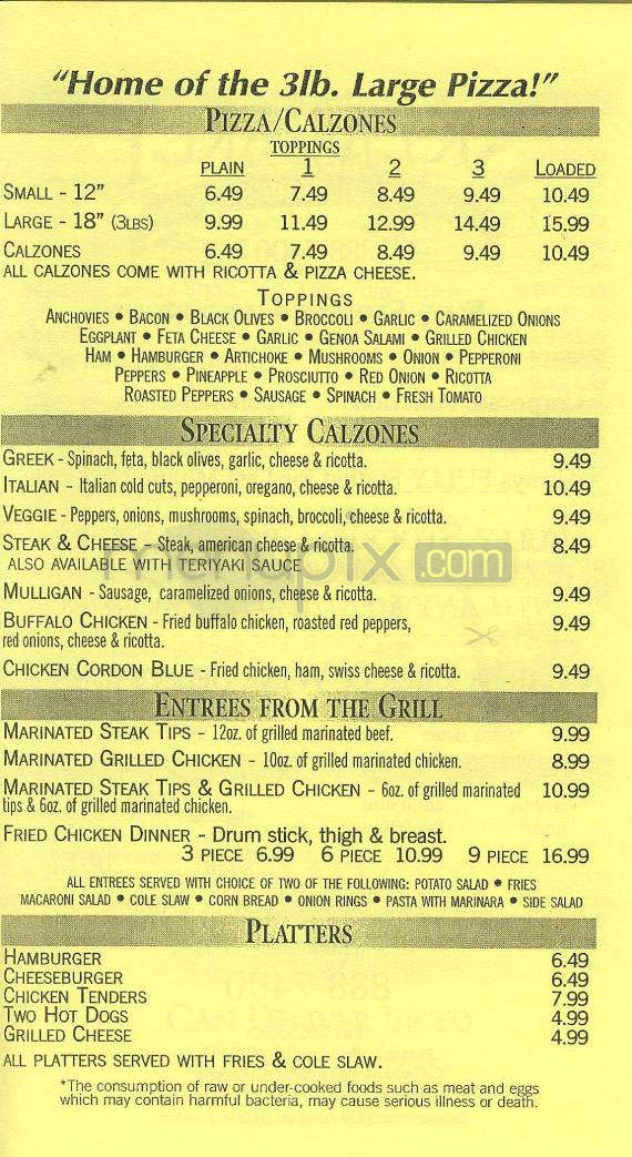 Sky Market Pizza & Deli - Nashua, NH menu_pic