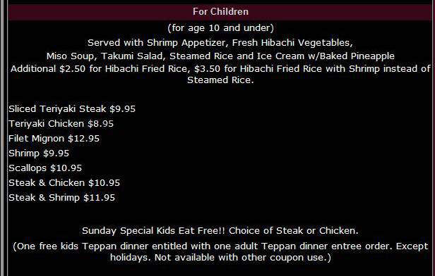 Takumi Japanese - Nashua, NH menu_pic