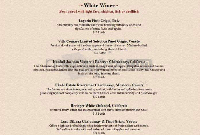 Trattoria Amalfi - Salem, NH menu_pic