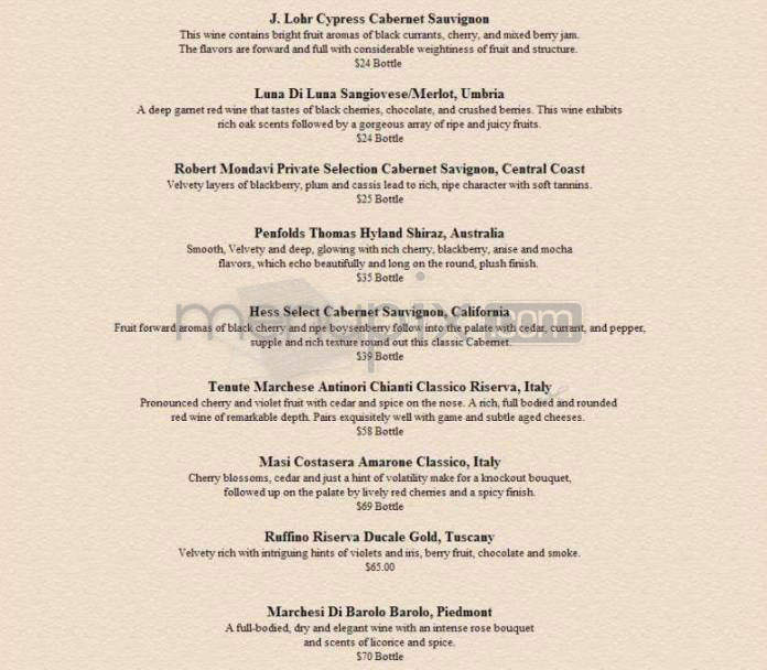 Trattoria Amalfi - Salem, NH menu_pic