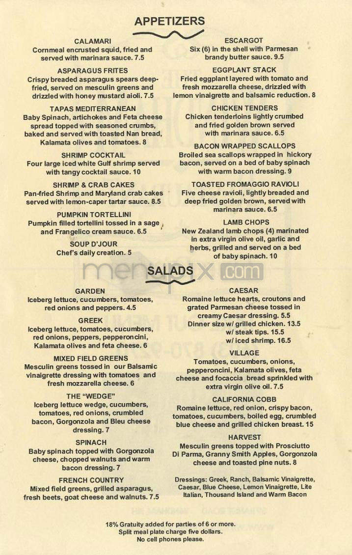 Windham Restuarants - Windham, NH menu_pic