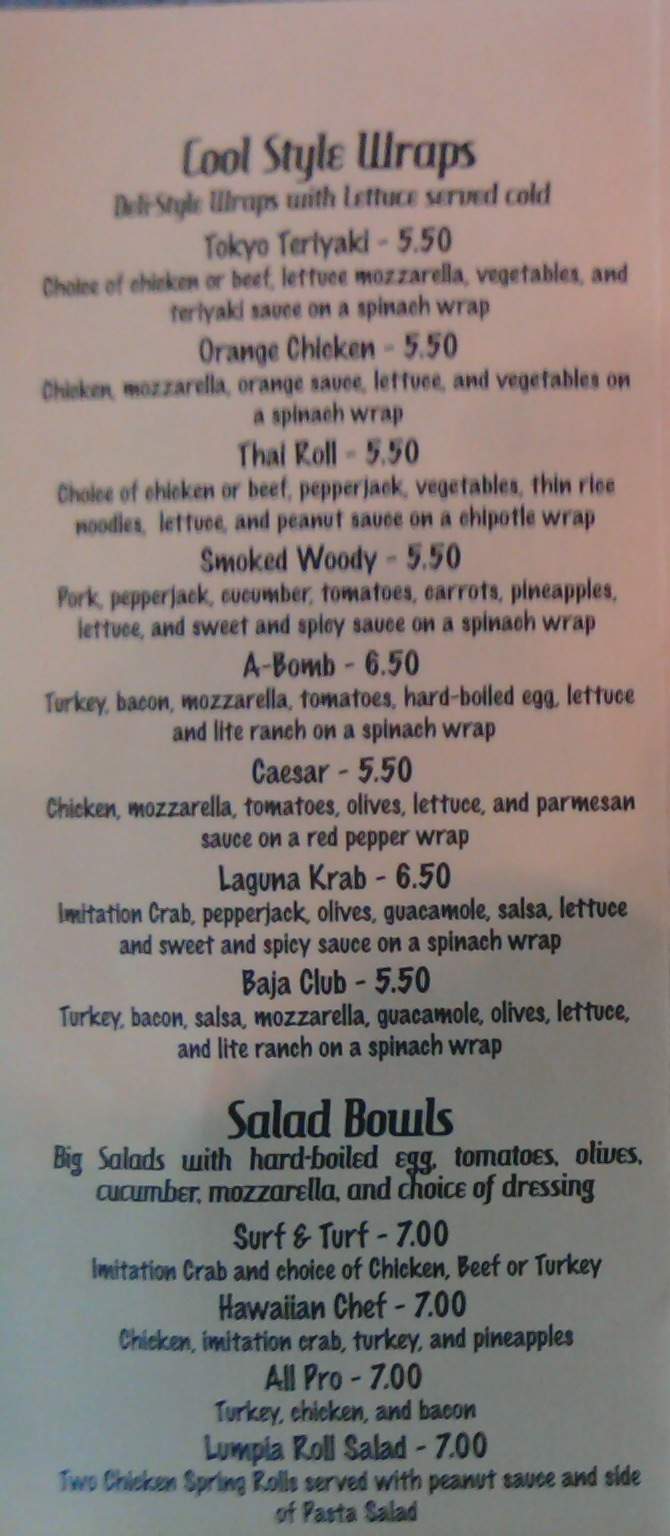 Longboards - Kansas City, MO menu_pic