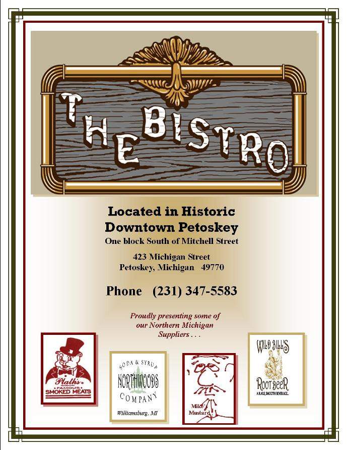 Bistro - Petoskey, MI menu_pic