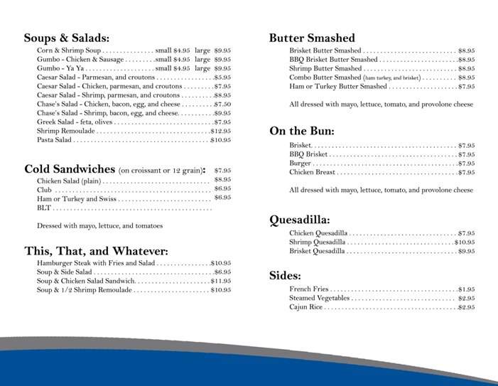 Brennan's Bistro - Gonzales, LA menu_pic