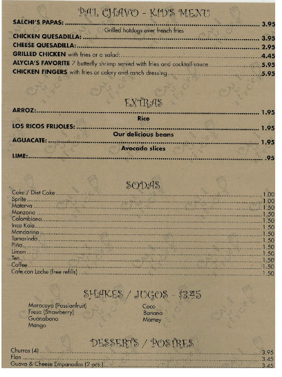 Cali N Tito's - Athens, GA menu_pic