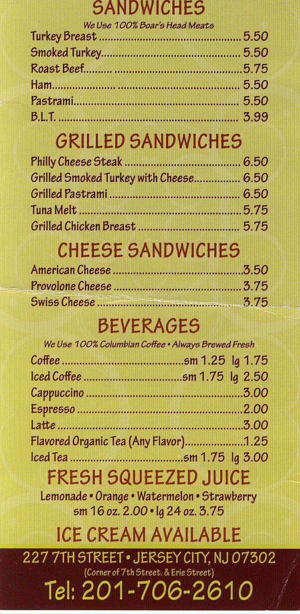 Deli Market Cafe - Jersey City, NJ menu_pic