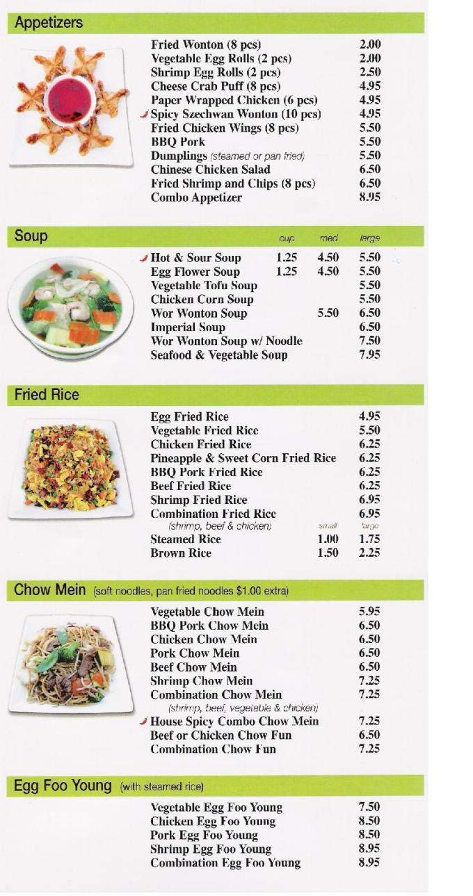 Egg Roll Express - Pasadena, CA menu_pic