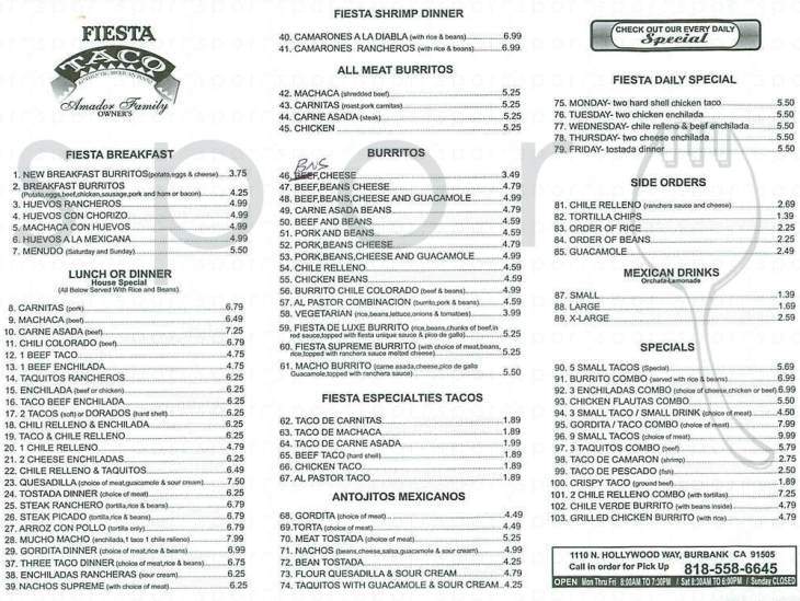 /290160/Fiesta-Taco-Burbank-CA - Burbank, CA