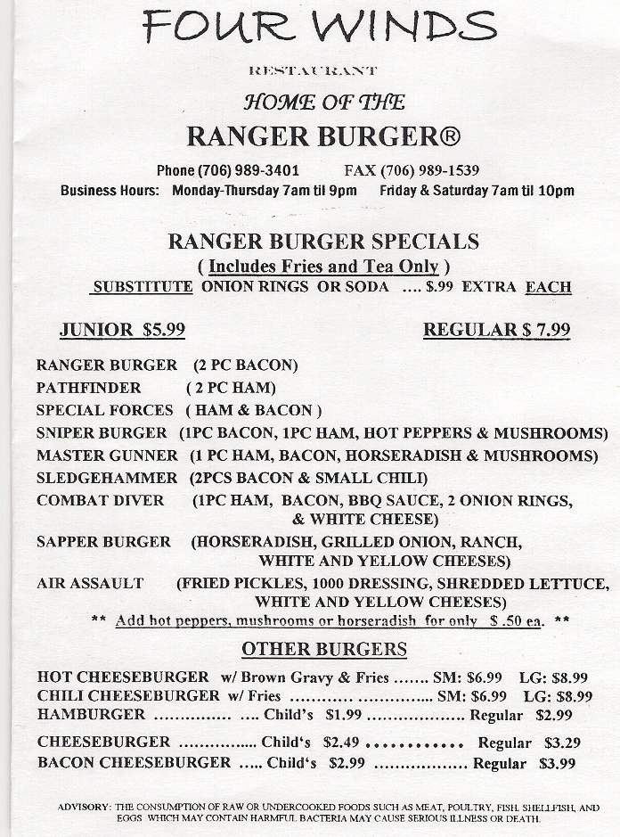Four Winds - Cusseta, GA menu_pic
