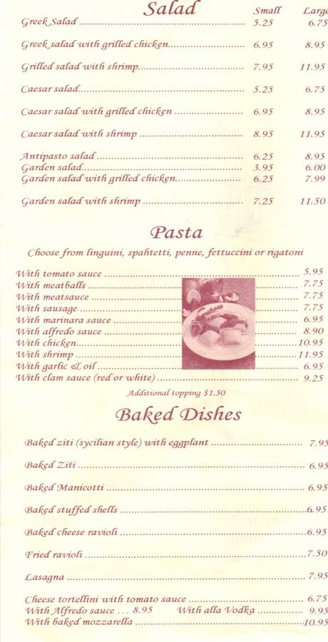 Fredy's Pizza - Islip Terrace, NY menu_pic