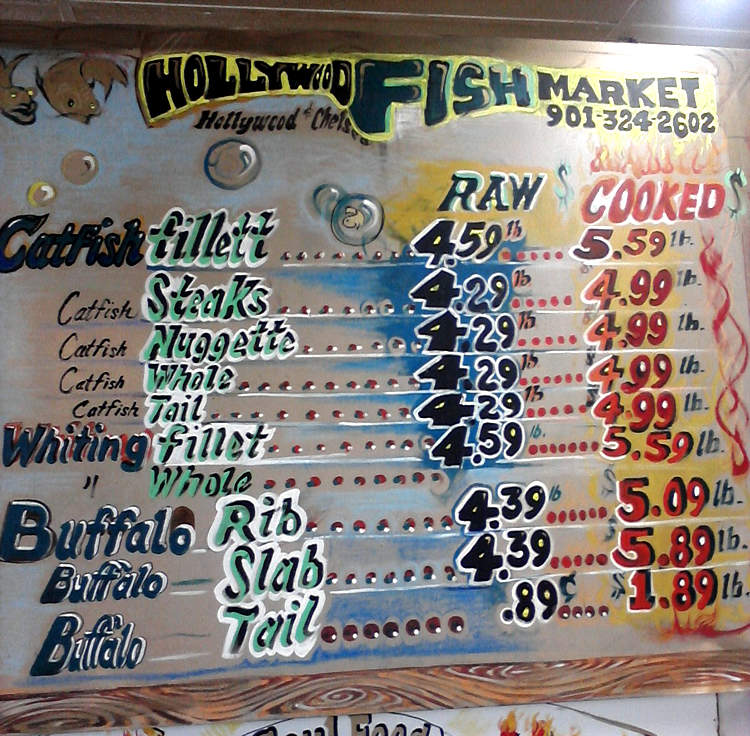 Menu of Hollywood Fish Market in Memphis, TN 38108