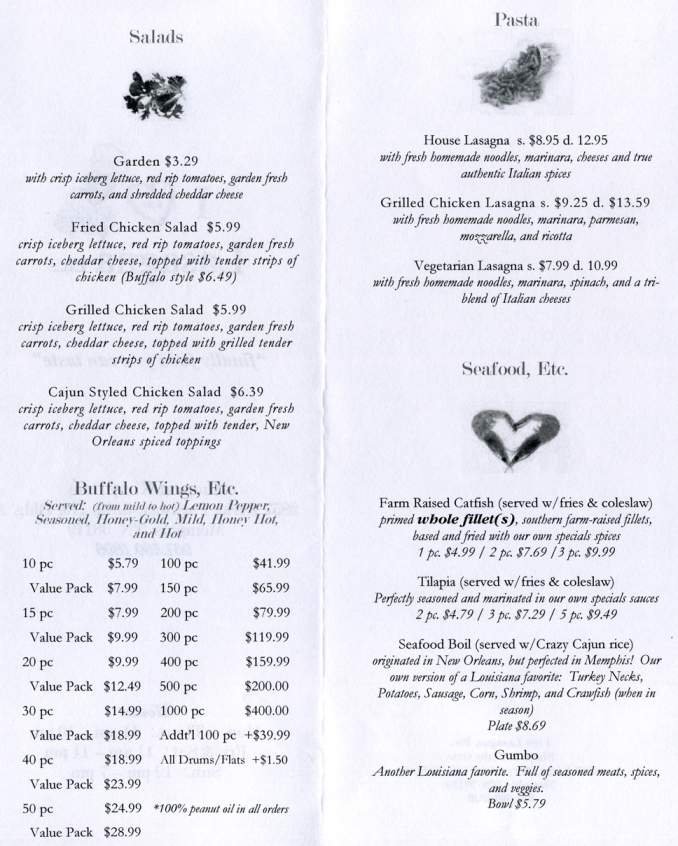 I Luv Lasagna - Memphis, TN menu_pic