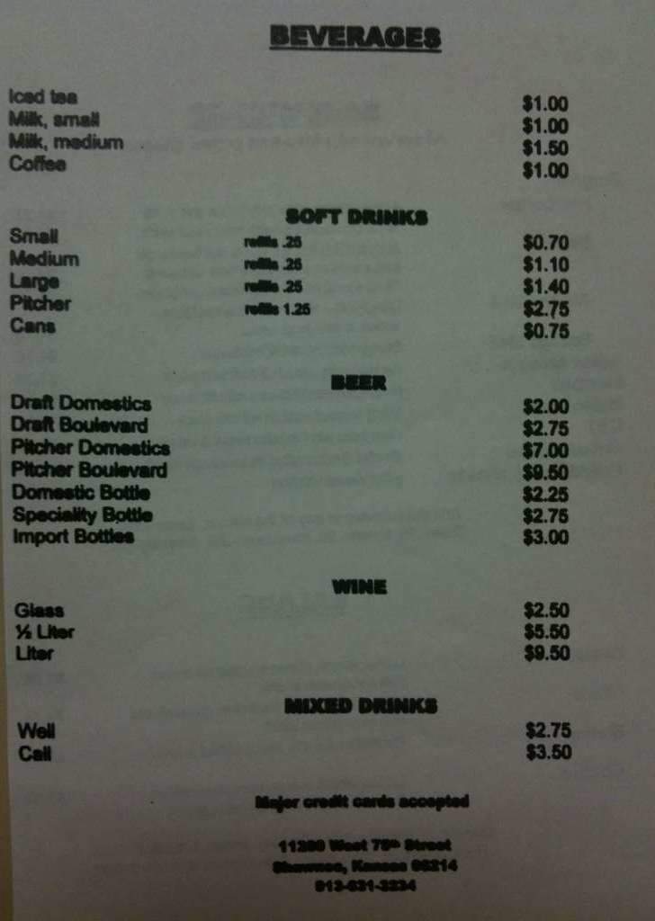 Johnny C's Pizza & Fmly Restaurant - Shawnee Mission, KS menu_pic