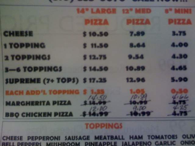 Justa Pizza - El Segundo, CA menu_pic