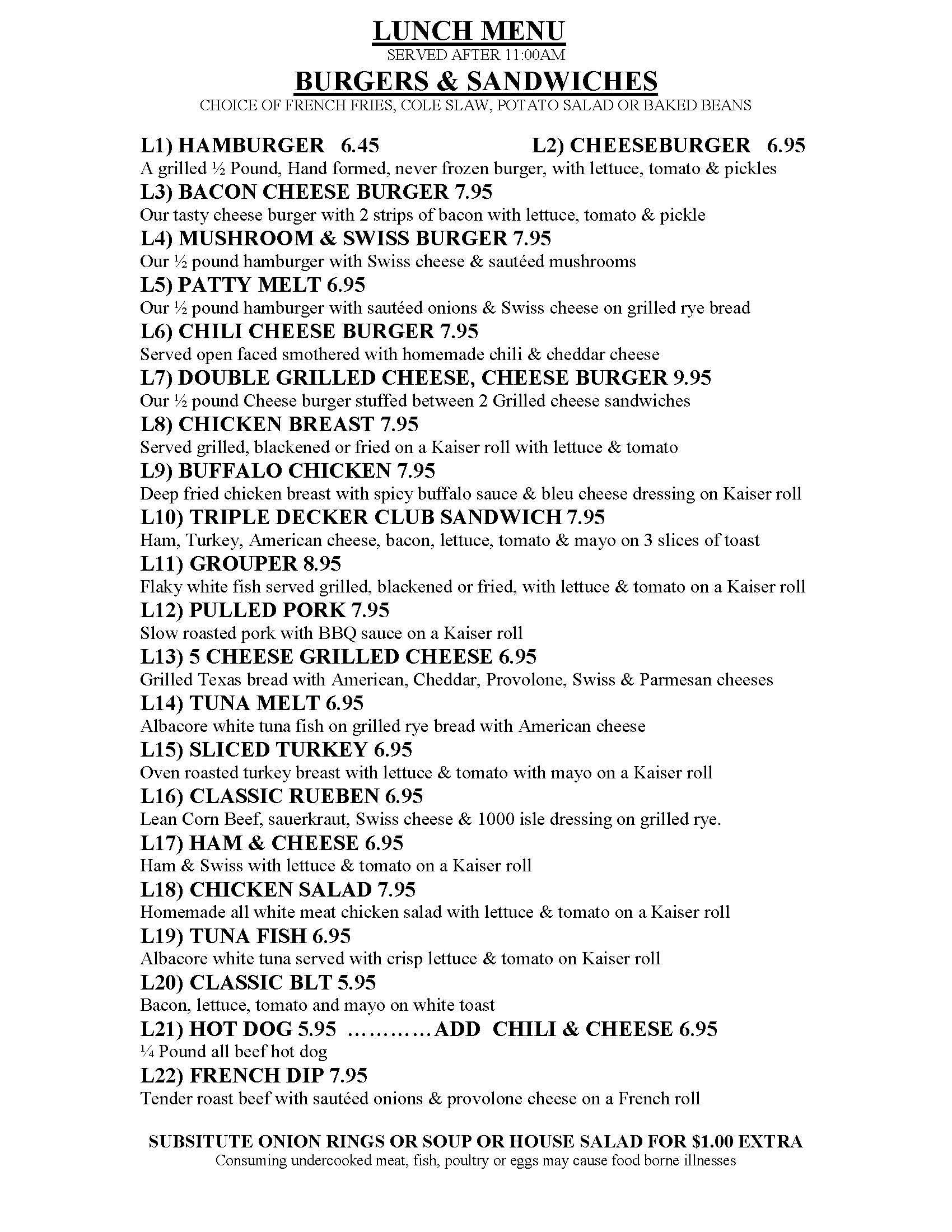 Leo's Diner - Orlando, FL menu_pic