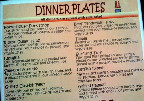 Moreland's Catfish Patch & Steakhouse - Vienna, MO menu_pic
