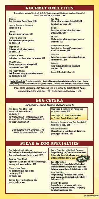 Nick's Original House of Pancakes - Ann Arbor, MI menu_pic