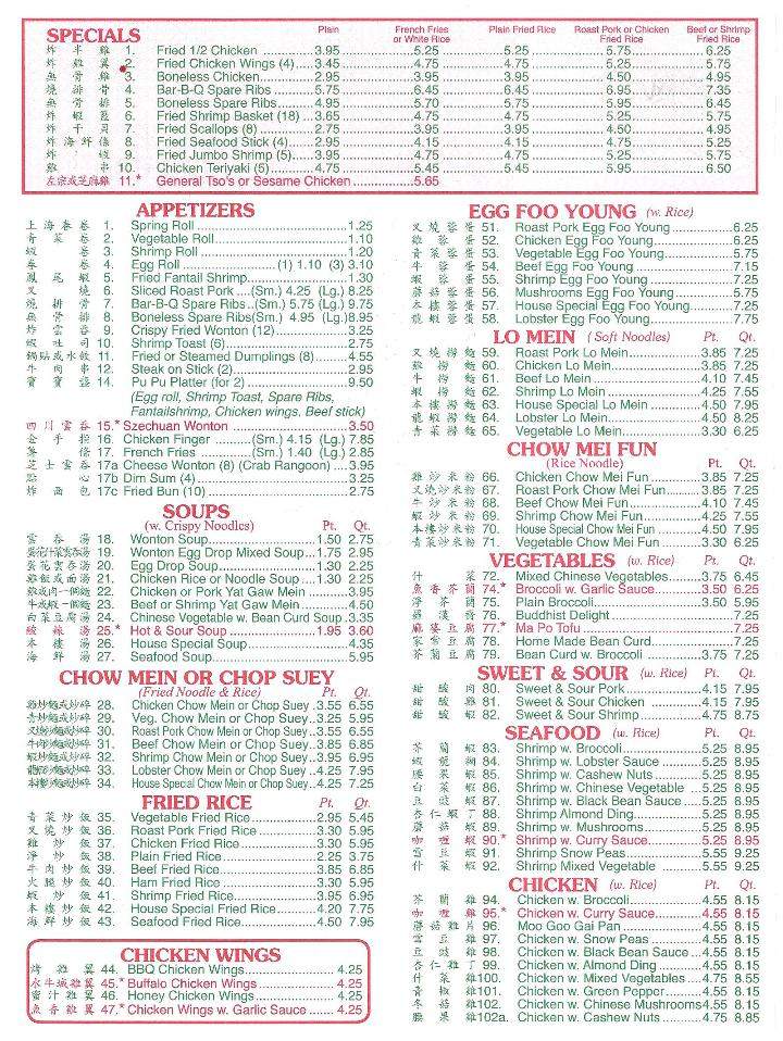 Peking Gourmet - Wilmington, NC menu_pic