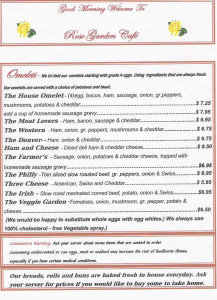 Rose Garden Cafe - Mecosta, MI menu_pic