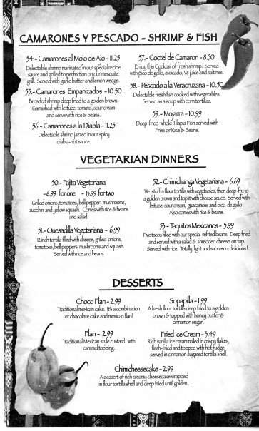 El Milagro Taqueria - Oxford, MS menu_pic